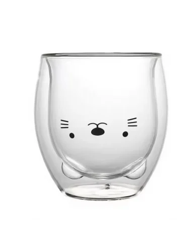 Vaso de Vidrio con Forma de Animal Doble Pare T-00033