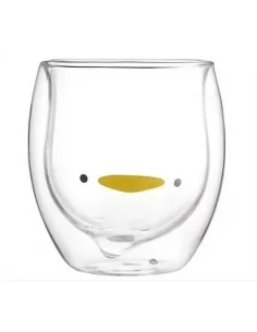 Taza De Cristal Doble Pared Con Estampado 300ml T-00034