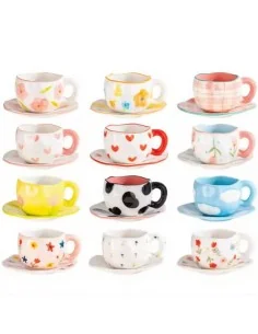 Taza de Cerámica Ligera de Lujo Azul con Nubes T-00023-5 2