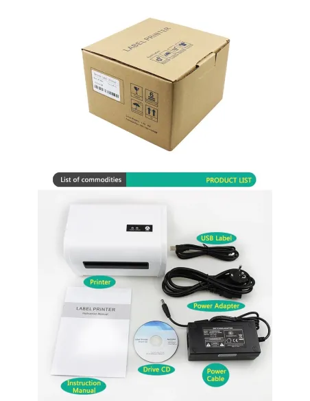 Impresora Térmica Etiqueta Mercado Envíos Flex Usb Bluetooth