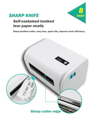 Impresora Térmica Etiqueta Mercado Envíos Flex Usb Bluetooth