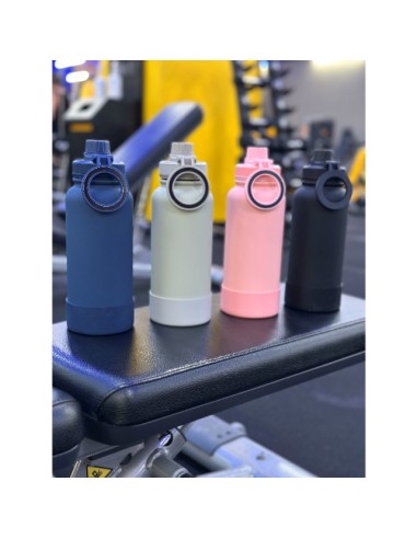 Botella Verde de Agua de Acero Inoxidable de 650 ml con Soporte Magnético para Teléfono