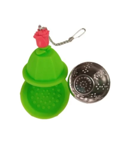 Pack de 3 Infusores de Te Naranja Amarillo y Verde Claro