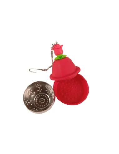 Pack de 3 Infusores de Te Rojo Verde y Rosa