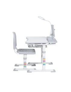 Escritorio de estudios Reclinable Ajustable Niños Gris 2