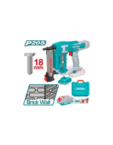 Pistola Clavadora P/ Concreto 20v Batería + Cargador Total Tcstli3808