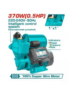 Bomba De Agua Total 0.5hp Tanque De Presión 2l 370w Twp113706 2