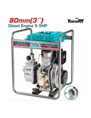 Motobomba A Diésel De 3 Pulgadas 5.5 Hp 1000 L/min Tp5301