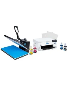 Kit de Maquina Estampadora, Sublimadora, Transfers 40x60 + Impresora + 100 Hojas + Tintas