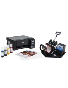 Kit Combo De Sublimadora De Taza 11oz + Impresora + Hojas + Tintas