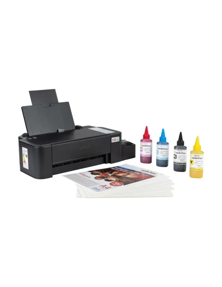 Kit De Estampadora 8 En 1 38x38 Impresora L121 Tintas Hojas