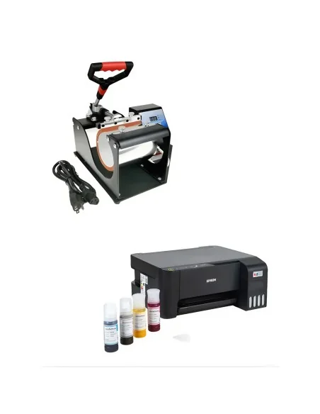 Kit Sublimadora De Taza 11oz + Impresora + Tintas + Hojas