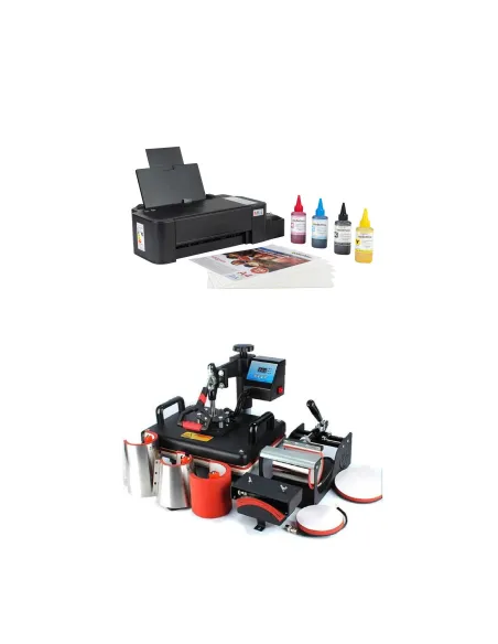 Kit Estampadora 8 En 1+impresora L121+hoja+tinta Todok