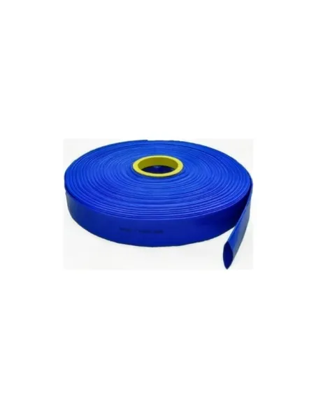 Manguera Plana 2 Pulgadas 4 Bar 100 Metros Riego Motobomba Color azul riego