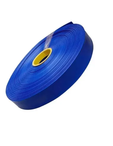Manguera Plana 2 Pulgadas 4 Bar 100 Metros Riego Motobomba Color azul riego