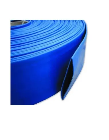 Manguera Plana 2 Pulgadas 4 Bar 100 Metros Riego Motobomba Color azul riego