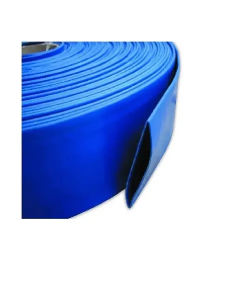 Manguera Plana 2 Pulgadas 4 Bar 100 Metros Riego Motobomba Color azul riego