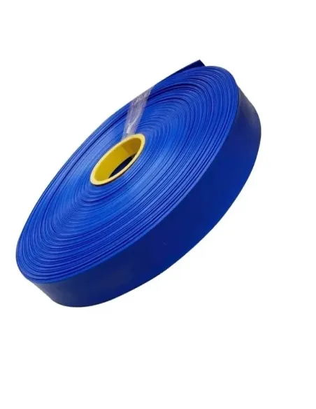 Manguera Plana 2 Pulgadas 4 Bar 100 Metros Riego Motobomba Color azul riego