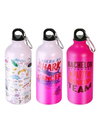 Pack de 10 Botellas Mágicas para Sublimación de Aluminio Rosa / 600ml