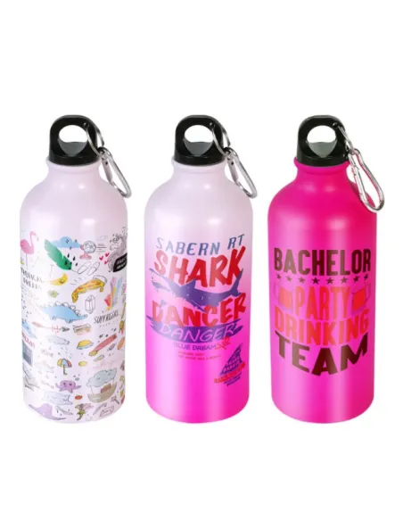 Pack de 10 Botellas Mágicas para Sublimación de Aluminio Rosa / 600ml