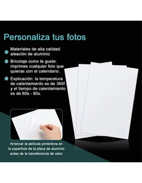 Placa De Aluminio A4 (20x30 Cm) Para Sublimar Perlado