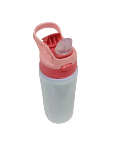 Botella Deportiva de 600ml Sublimación Tapa con Colores Combinados