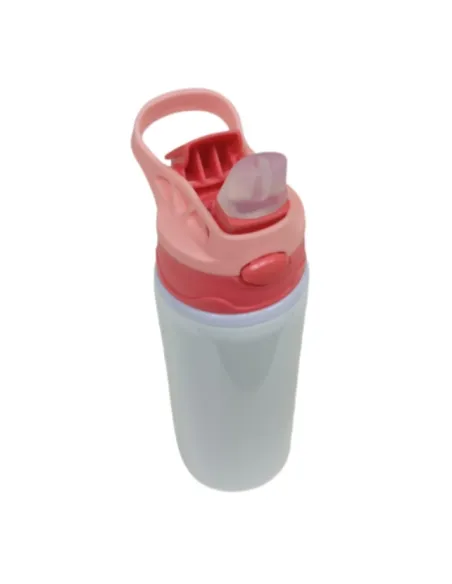 Botella Deportiva de 600ml Sublimación Tapa con Colores Combinados