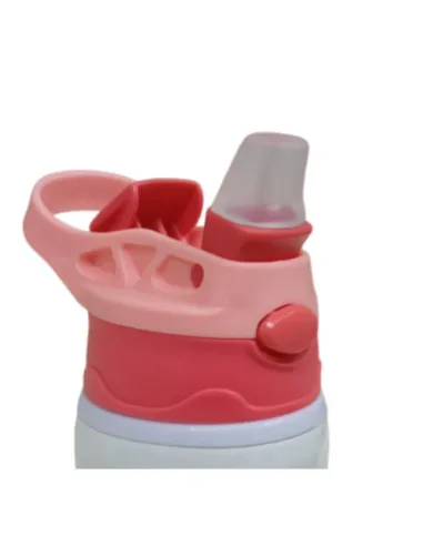Botella Deportiva de 600ml Sublimación Tapa con Colores Combinados