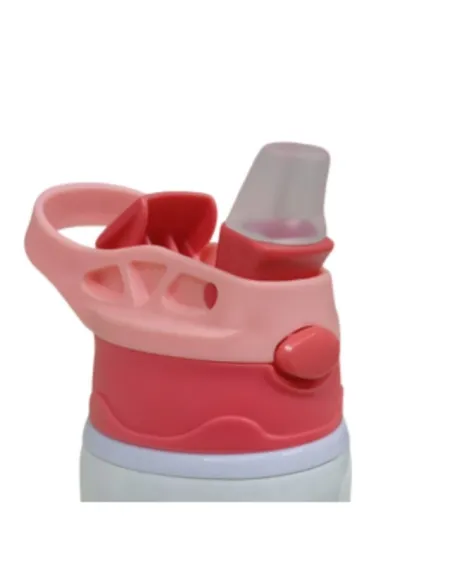 Botella Deportiva de 600ml Sublimación Tapa con Colores Combinados