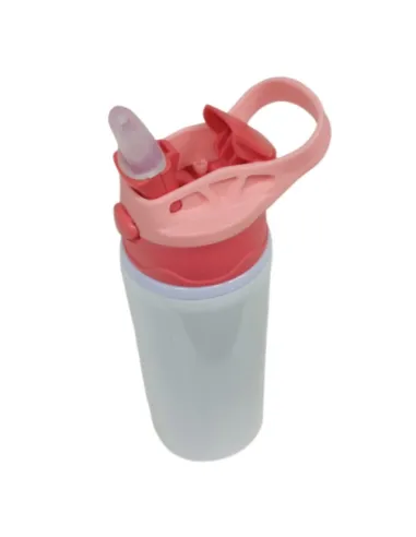 Botella Deportiva de 600ml Sublimación Tapa con Colores Combinados