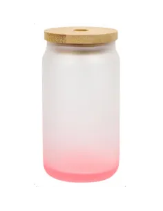Vasos Empavonados Sublimación 16oz 500ml Tapa Bambú Y Caja