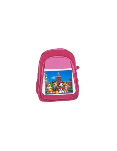 Mochila Escolar Sublimable 30x40 Rojo/Rosa