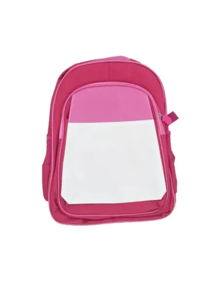 Mochila Escolar Sublimable 30x40 Rojo/Rosa