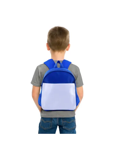 Mochila Escolar Sublimable 30x25 Azul