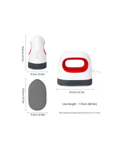 Plancha Estampadora Mini Portátil Transfer Sublimación Roja