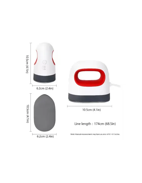 Plancha Estampadora Mini Portátil Transfer Sublimación Roja