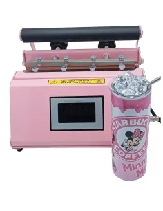 Maquina Estampadora De Termos, Tumblers, Shoperos, Tazas 30oz 550w Rosada