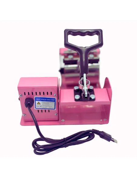 Maquina Estampadora Sublimadora Tazas 11oz Rosa