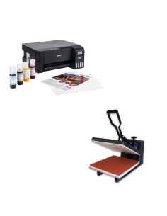 Kit de Maquina Estampadora, Sublimadora, Tranfer 38x38 + Impresora Epson L1250