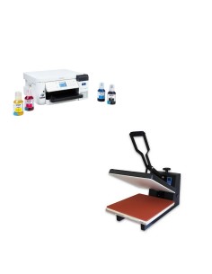 Kit de Maquina Estampadora, Sublimadora, Tranfer 38x38 + Impresora Epson F170
