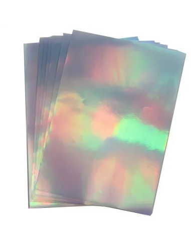 Vinilo Adhesivo imprimible Holográfico Tornasol A4 20 Hojas