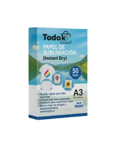 Papel de Sublimación A3 100gsm 50 Hojas