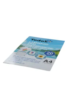 Papel Laminado Frio Hologdiamond A4 de 20 Hojas