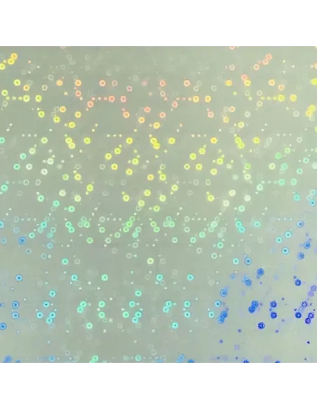 Papel Laminado Frio A4 de 20 Hojas Holográfico Círculos
