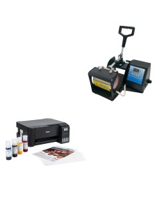 Kit Sublimadora, Estampadora De Taza 11oz + Impresora + Tintas + Hojas