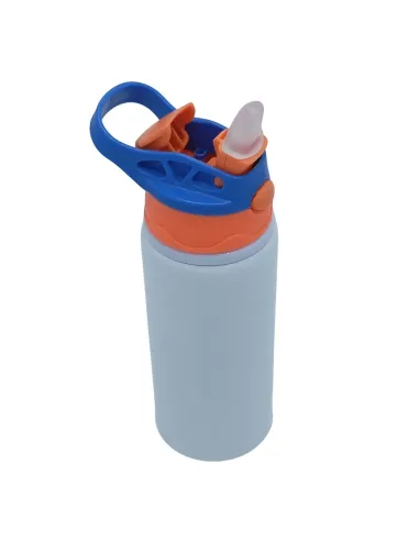 Botella Deportiva de 600ml Sublimación Tapa con Colores Combinados