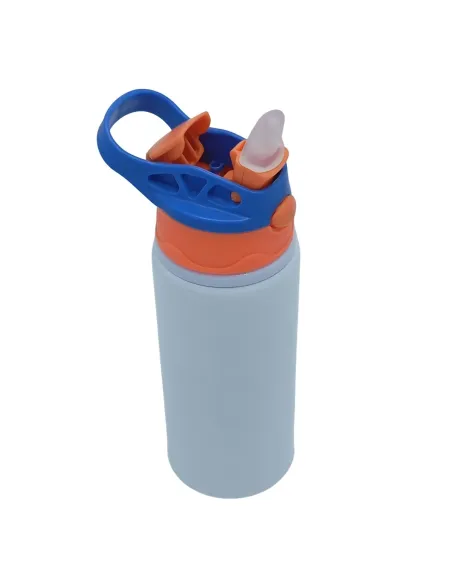 Botella Deportiva de 600ml Sublimación Tapa con Colores Combinados