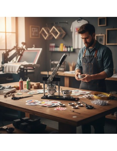 Maquina De Chapitas + Matriz 37mm Button Maker