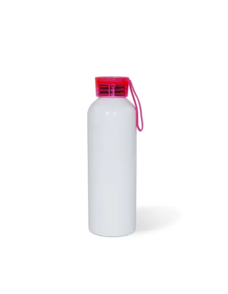 Pack 12 Botellas Sport Para Sublimación 750ml Tapa Color Color Rosa Chicle