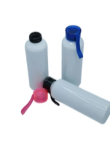 Pack 12 Botellas Sport Para Sublimación 750ml Tapa Color Negro